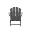 Outdoor Adirondack Chair & Ottoman Set – Gray