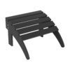 Outdoor Adirondack Chair & Ottoman Set – Gray