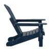 Outdoor Adirondack Chair & Ottoman Set – Navy Blue