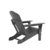Outdoor Adirondack Chair & Ottoman Set – Gray