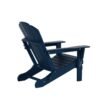 Outdoor Adirondack Chair & Ottoman Set – Navy Blue