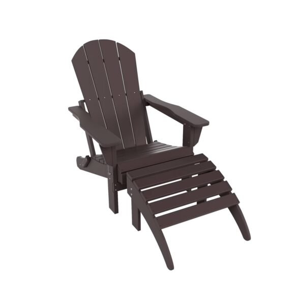 fvrxfsdkonb76uoc0ulu.jpg Outdoor Adirondack Chair & Ottoman Set – Dark Brown