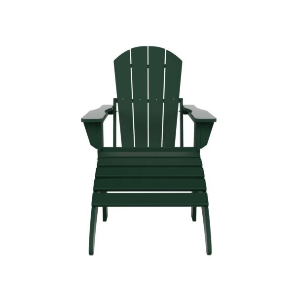 rjf1fljwelaprydvwytf.jpg Outdoor Adirondack Chair & Ottoman Set – Dark Green
