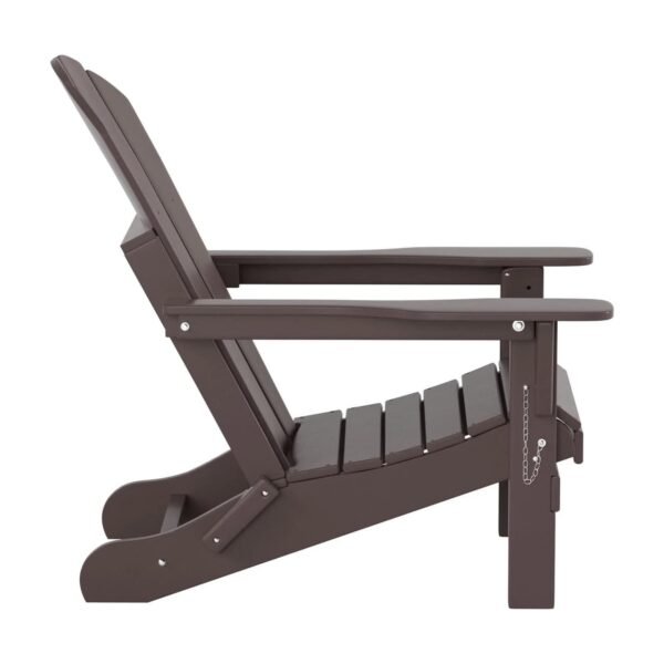 tno0eajimscyit3lrzzk.jpg Outdoor Adirondack Chair & Ottoman Set – Dark Brown