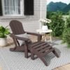 umuiff6dsxwmb7dz39uk.jpg Outdoor Adirondack Chair & Ottoman Set – Dark Brown